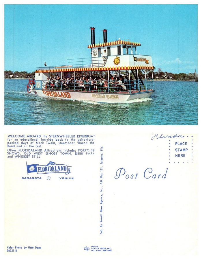 Floridaland - Vintage Postcard (newer photo)